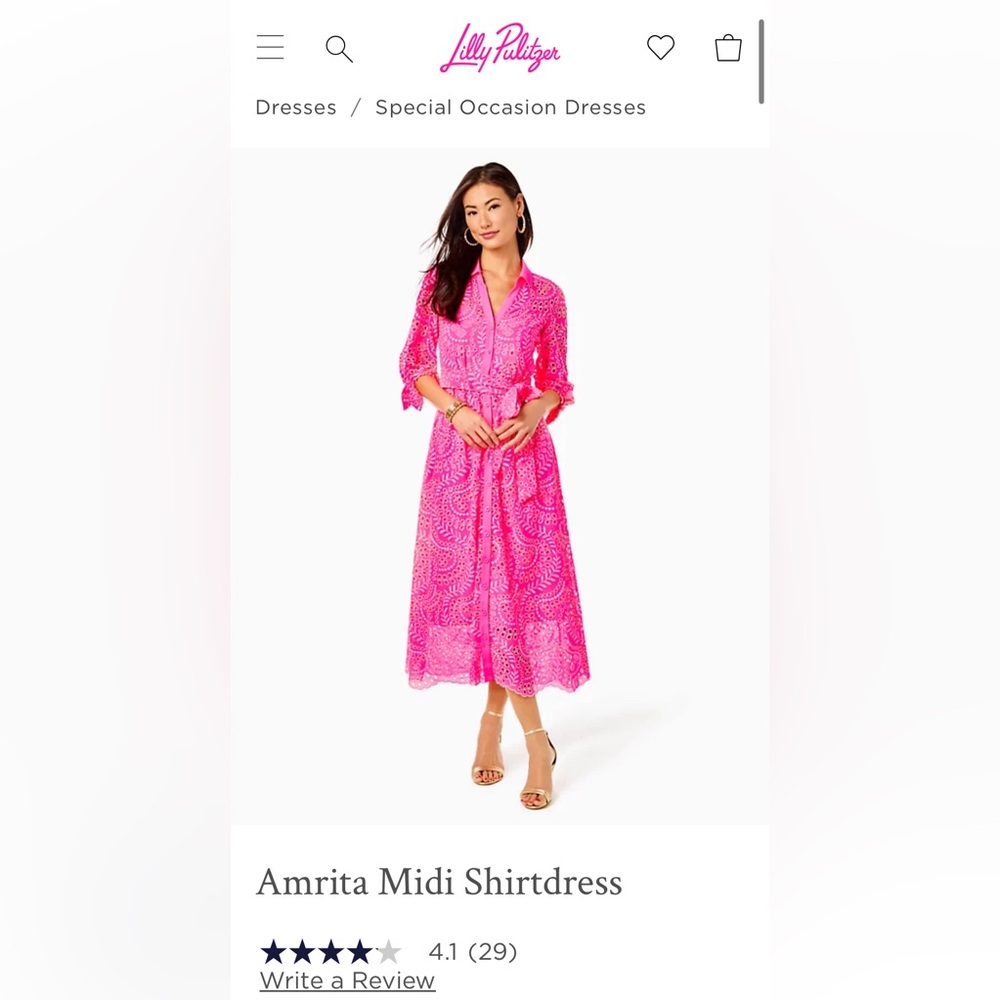 Lilly pulitzer eyelet dress